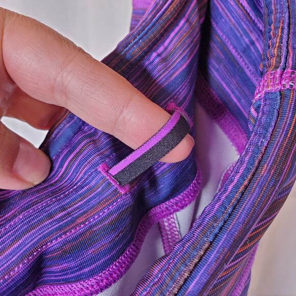 Adidas Climalite Capri Leggings - Purple/Blue, Small - Picture 5 of 7